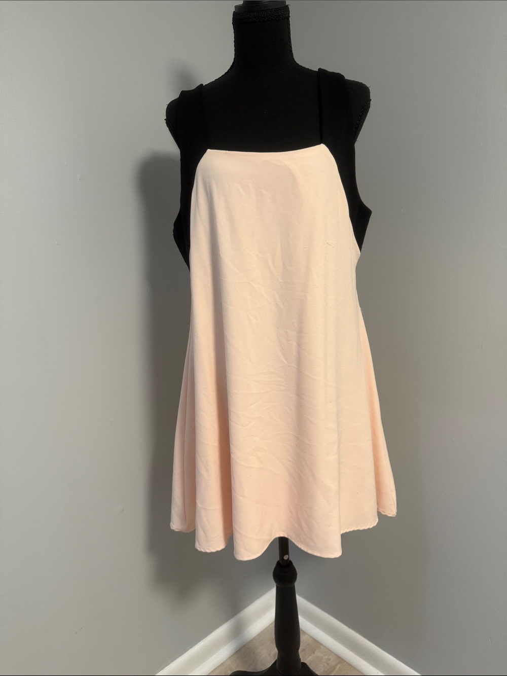 Lulu's Black and Cream Midi Dress